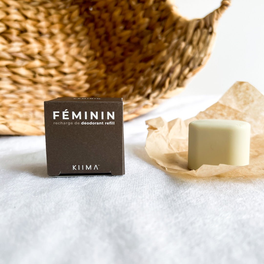 Recharge déodorant Kiima Féminin Rose, Agrumes, Menthe & Fève Tonka - Marie fil