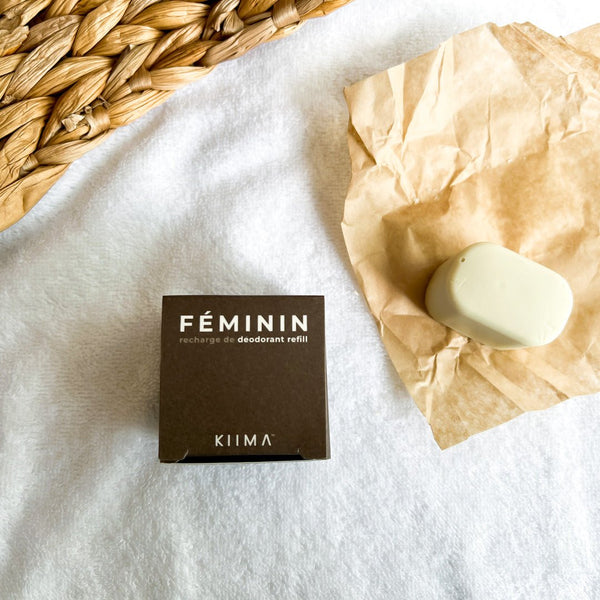 Recharge déodorant Kiima Féminin Rose, Agrumes, Menthe & Fève Tonka - Marie fil
