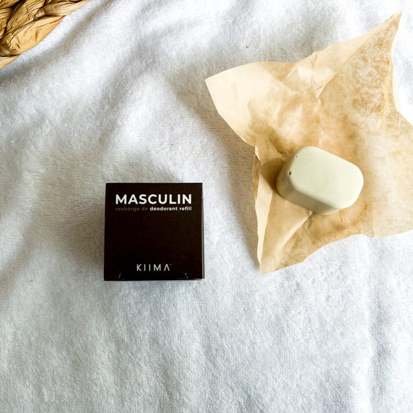 Recharge déodorant Kiima Masculin Ambre Vétiver et Santal - Marie fil