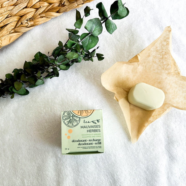 Recharge déodorant Kiima x Les mauvaises herbes Eucalyptus et Agrumes - Marie fil