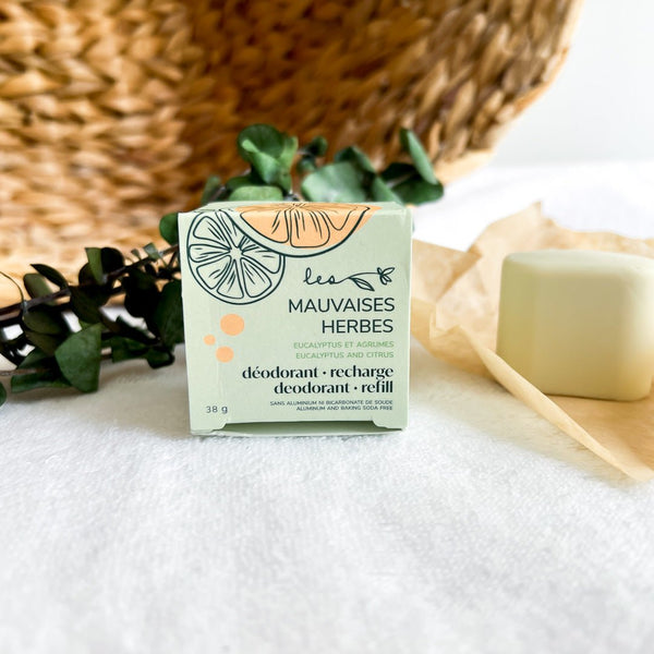 Recharge déodorant Kiima x Les mauvaises herbes Eucalyptus et Agrumes - Marie fil