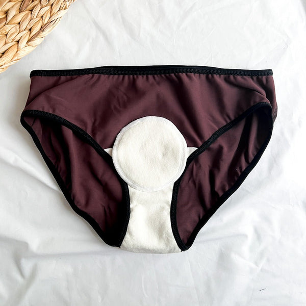 Rondelle absorbante et imperméable pour culotte menstruelle lavable - Frontbleeder - Marie fil