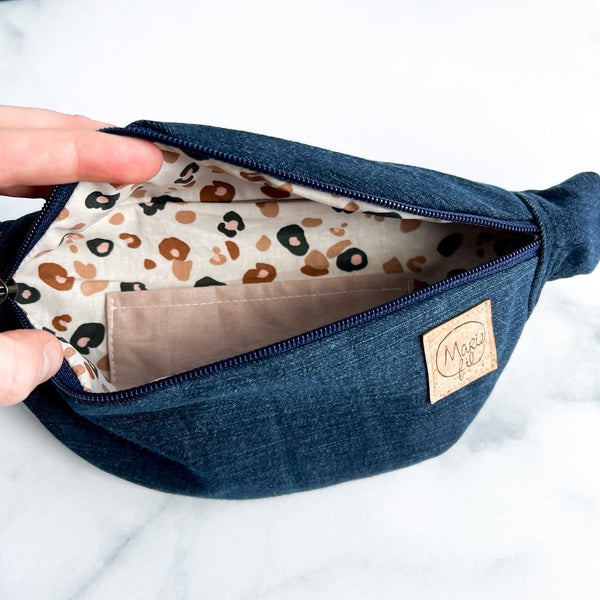 Sac banane en jeans recyclé - Marie fil