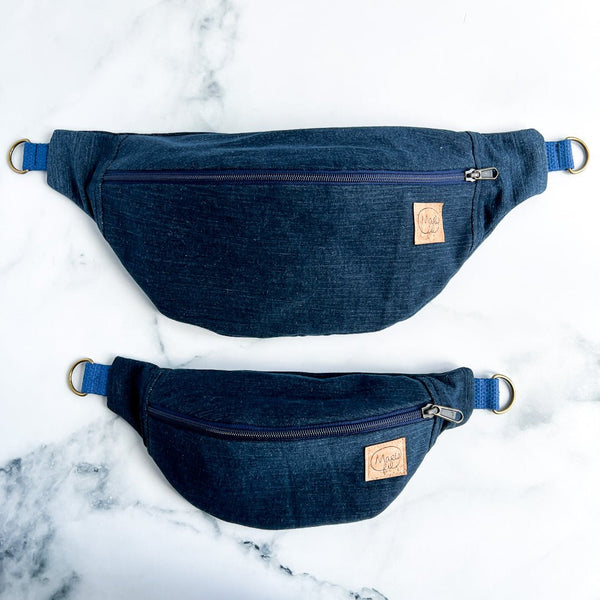 Sac banane en jeans recyclé - Marie fil