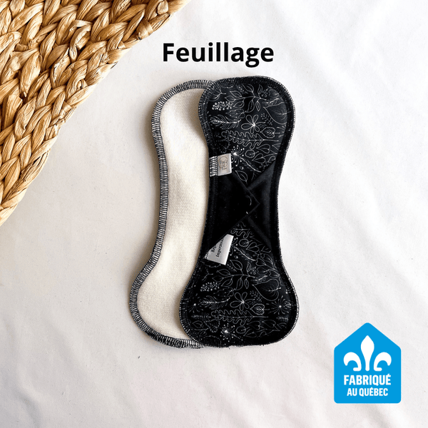 Serviette hygiénique lavable - Régulière longue - Marie fil
