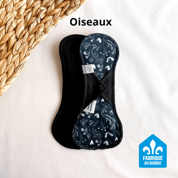 Serviette hygiénique lavable - Régulière longue - Marie fil