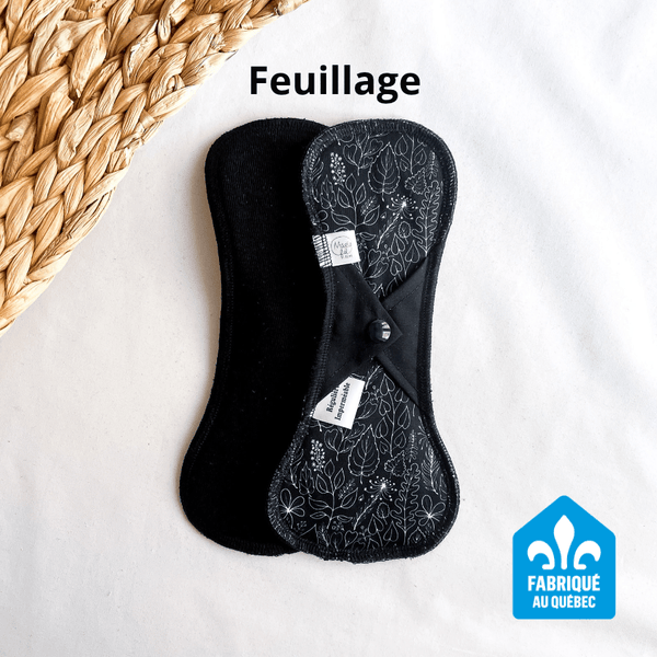 Serviette hygiénique lavable - Régulière longue - Marie fil