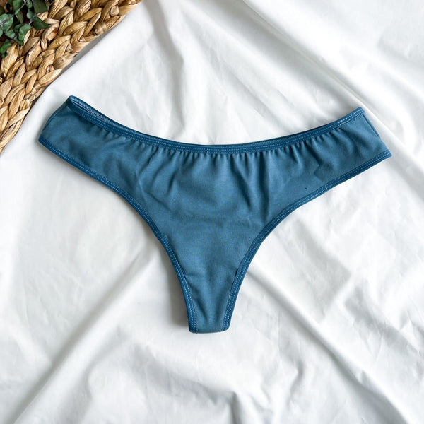 Tanga menstruel Provincial blue - Culotte menstruelle - Marie fil