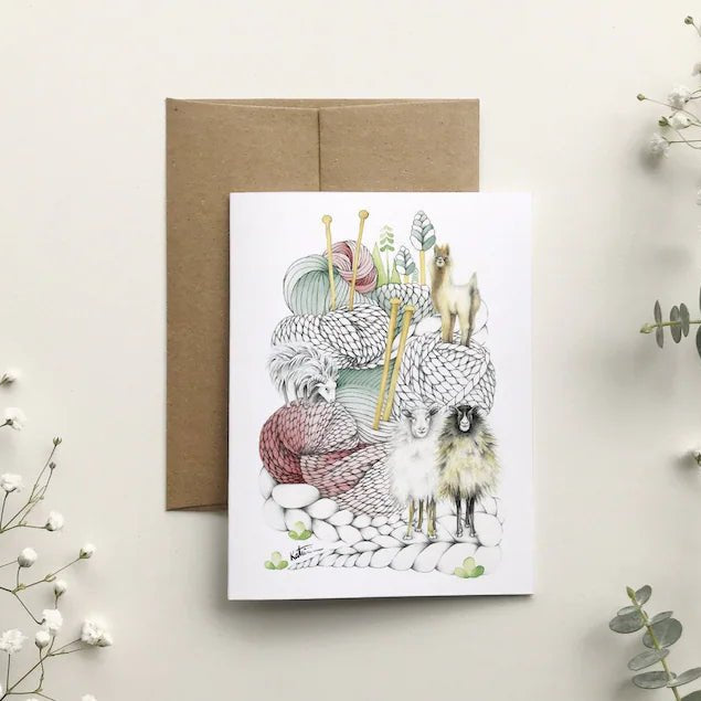 Carte de souhait par Katrinn Pelletier Illustration - Marie fil