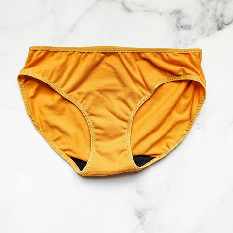 Culotte Menstruelle Jaune Moutarde - Marie fil