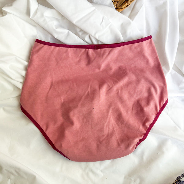 Culotte Menstruelle Lumineuses Lilas Taille Plus Haute - Marie fil