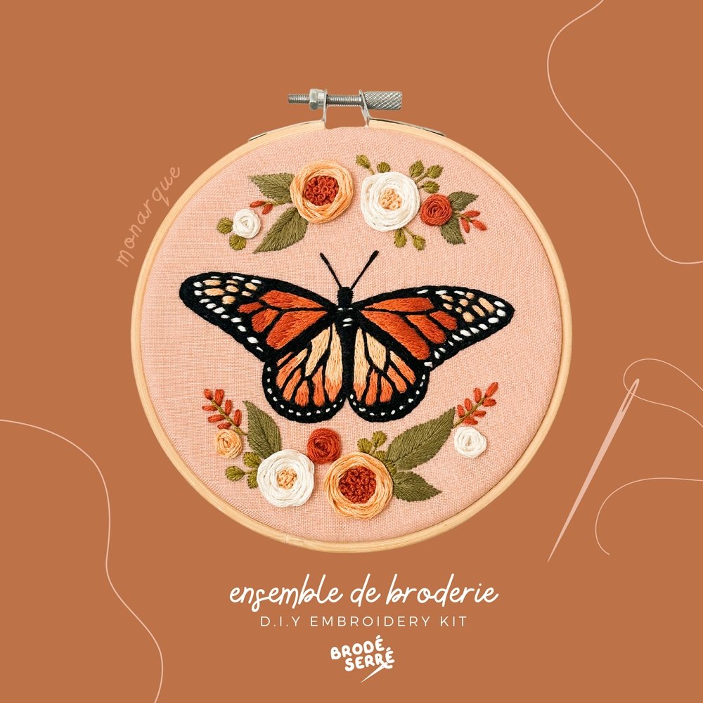 Ensemble de broderie DIY - Marie fil - Culotte menstruelle écoresponsable