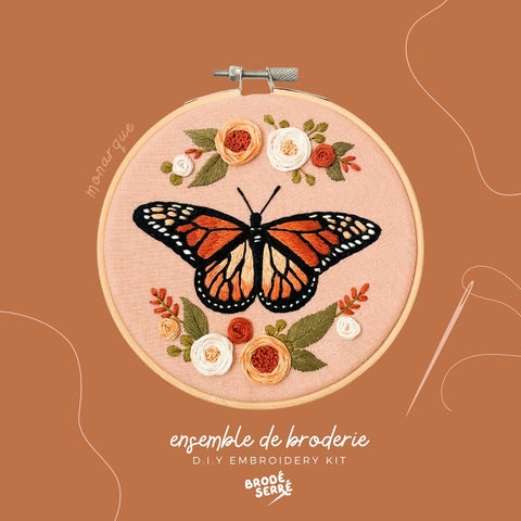 Ensemble de broderie DIY - Marie fil - Culotte menstruelle écoresponsable