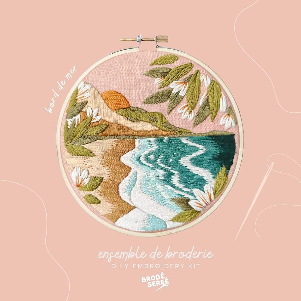 Ensemble de broderie DIY - Marie fil - Culotte menstruelle écoresponsable