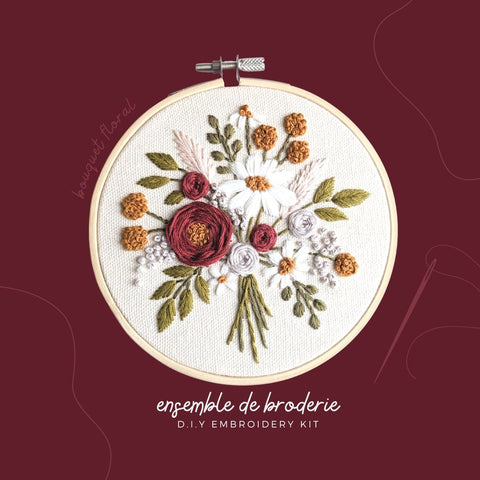 Ensemble de broderie DIY - Marie fil - Culotte menstruelle écoresponsable