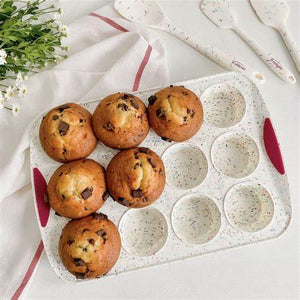 Moule à 12 muffins avec structure en silicone trudeau - Marie fil - Culotte menstruelle écoresponsable