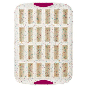Moule à 24 mini barres tendres confetti avec structure en silicone trudeau - Marie fil - Culotte menstruelle écoresponsable