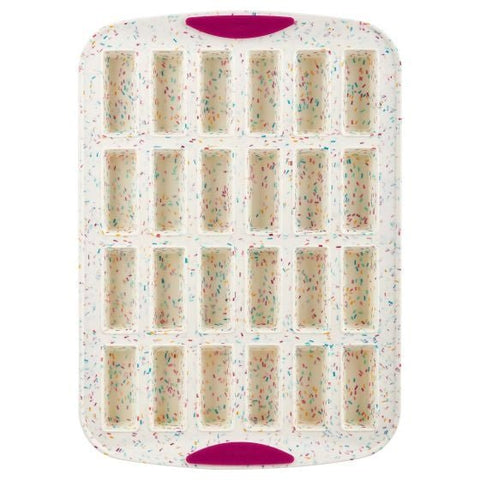 Moule à 24 mini barres tendres confetti avec structure en silicone trudeau - Marie fil - Culotte menstruelle écoresponsable