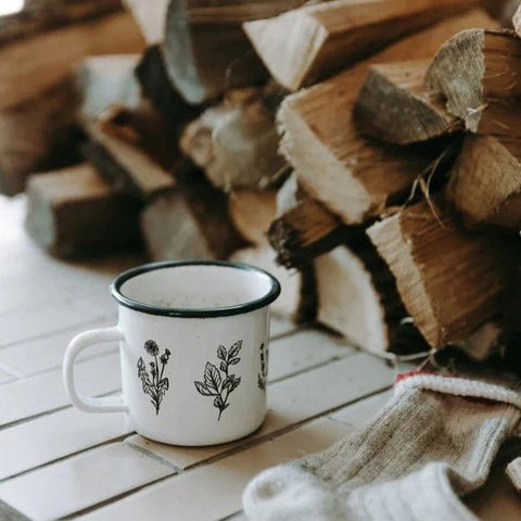 Tasse en acier émaillé - Marie fil